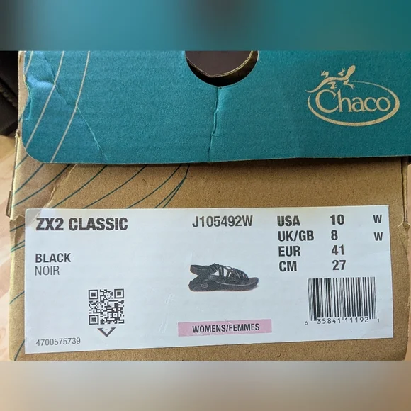 Chaco Black Strappy Sandals - Picture 4 of 4